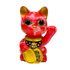 画像6: [DX set] BOBBLING HEAD LUCKY CAT FULL COLOR RED Ver.[名入れサービス] (6)