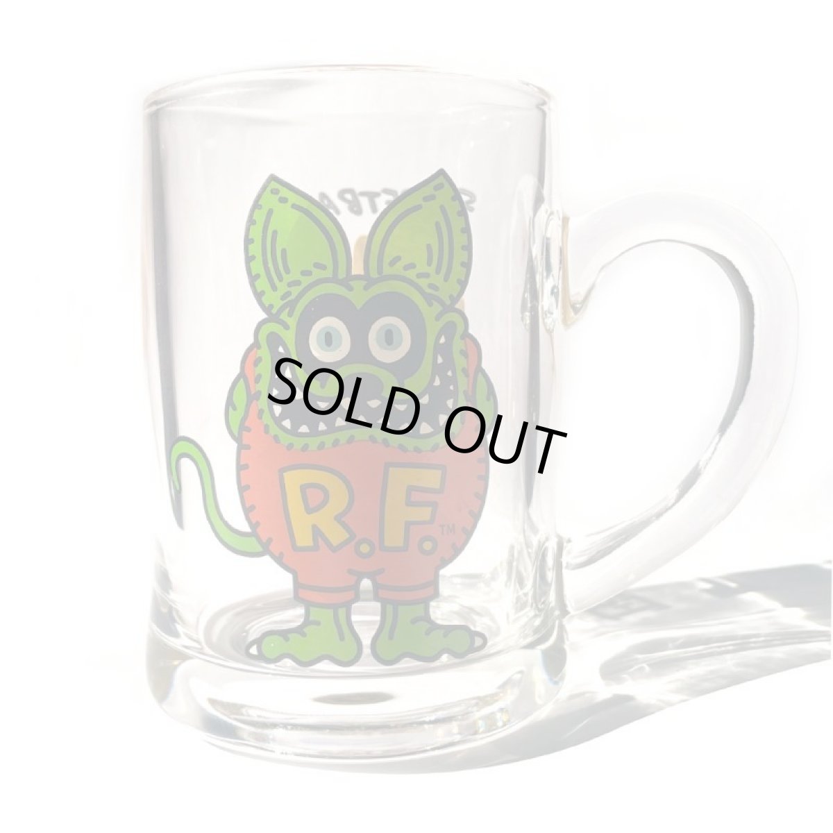 画像1: ORIGINAL RAT FINK GLASS MUG  (Back:Text Version) (1)