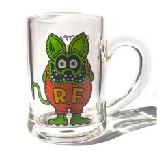 画像1: ORIGINAL RAT FINK GLASS MUG  (Back:Text Version) (1)