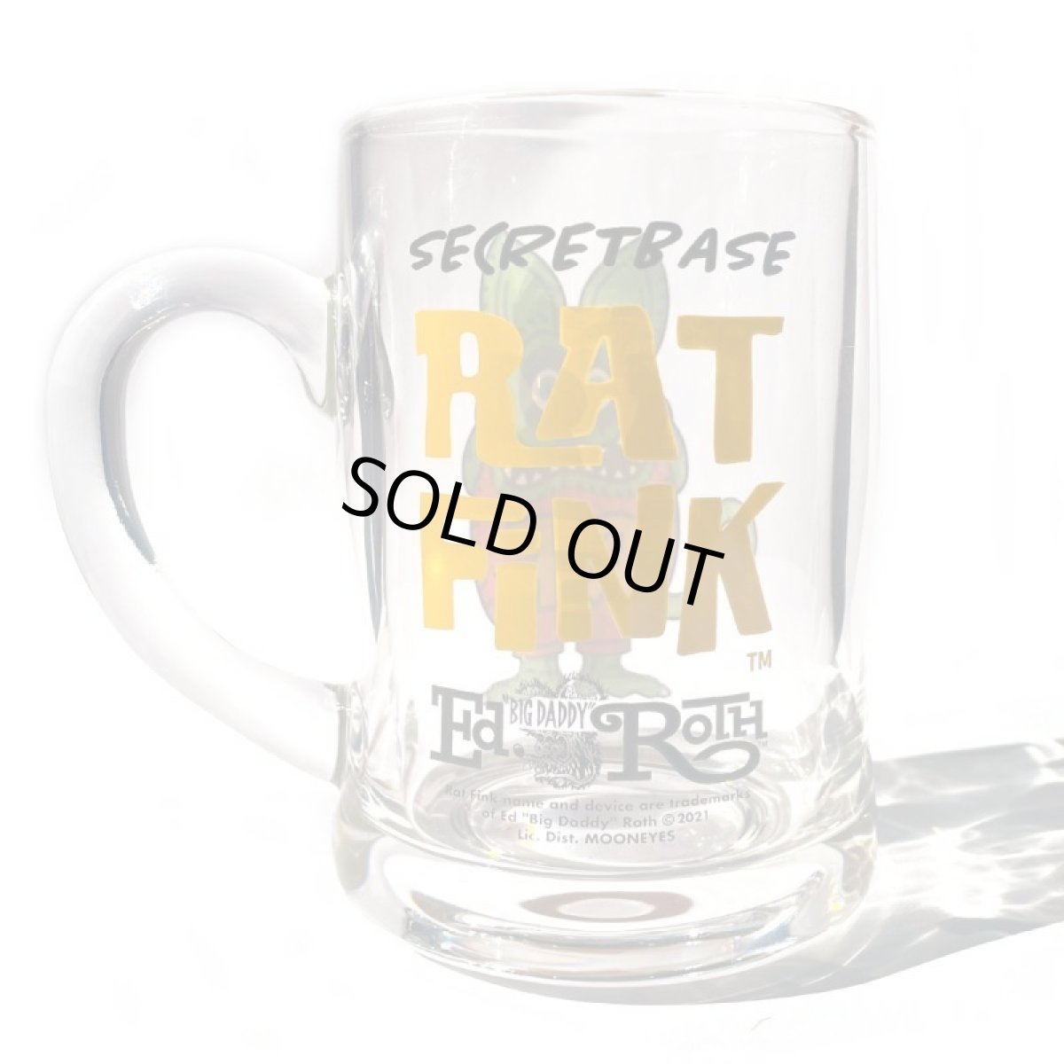 画像2: ORIGINAL RAT FINK GLASS MUG  (Back:Text Version) (2)