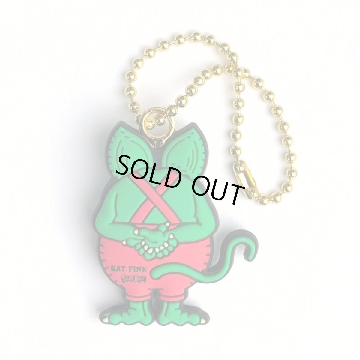 画像2: ORIGINAL MINI RAT FINK 3D RUBBER KEY HOLDER (2)