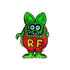 画像1: ORIGINAL RAT FINK RUG MAT (1)