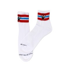 画像3: [FRUIT OF THE LOOM ] CUSTOM 八咫烏  SOCKS [SHORT / RED]  (3)