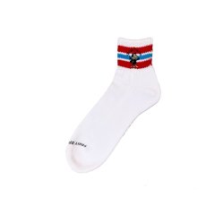 画像1: [FRUIT OF THE LOOM ] CUSTOM 八咫烏  SOCKS [SHORT / RED]  (1)