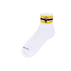 画像1: [FRUIT OF THE LOOM ] CUSTOM 八咫烏  SOCKS [SHORT / YELLOW]  (1)