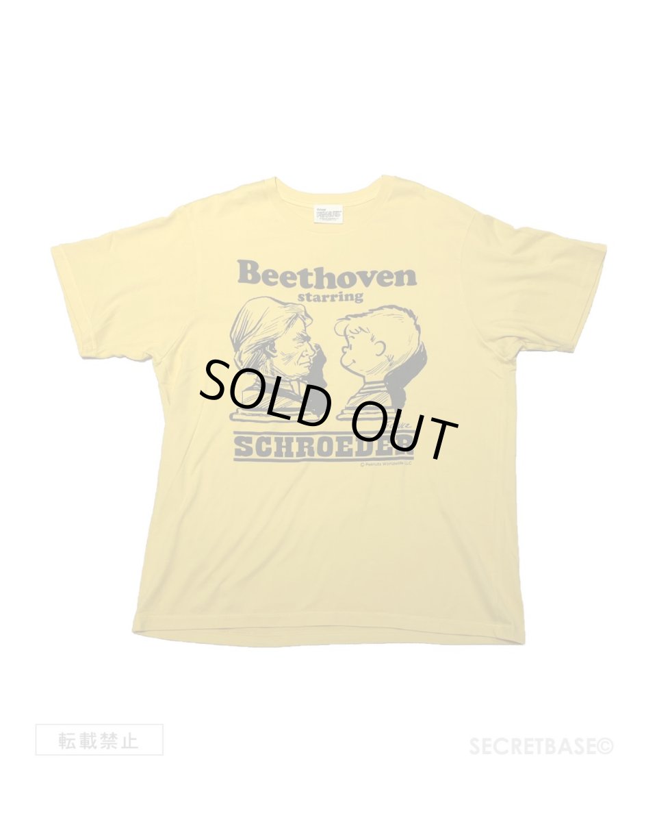 画像1: PEANUTS別注 “SCHROEDER starring BEETHOVEN” T-SHIRTS 2019 Ver. YELLOW (1)