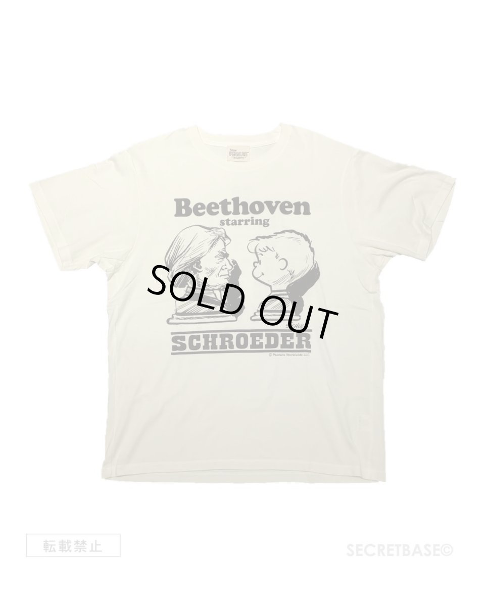 画像1: PEANUTS別注 “SCHROEDER starring BEETHOVEN” T-SHIRTS 2019 Ver. WHITE (1)