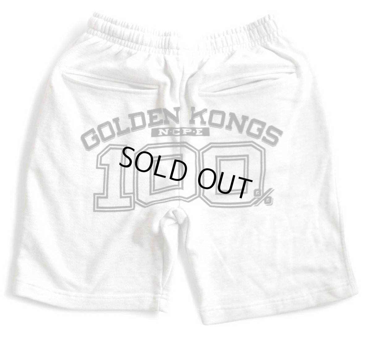 画像2: GOLDEN KONGS SWEAT HALF PANTS BLACK (2)