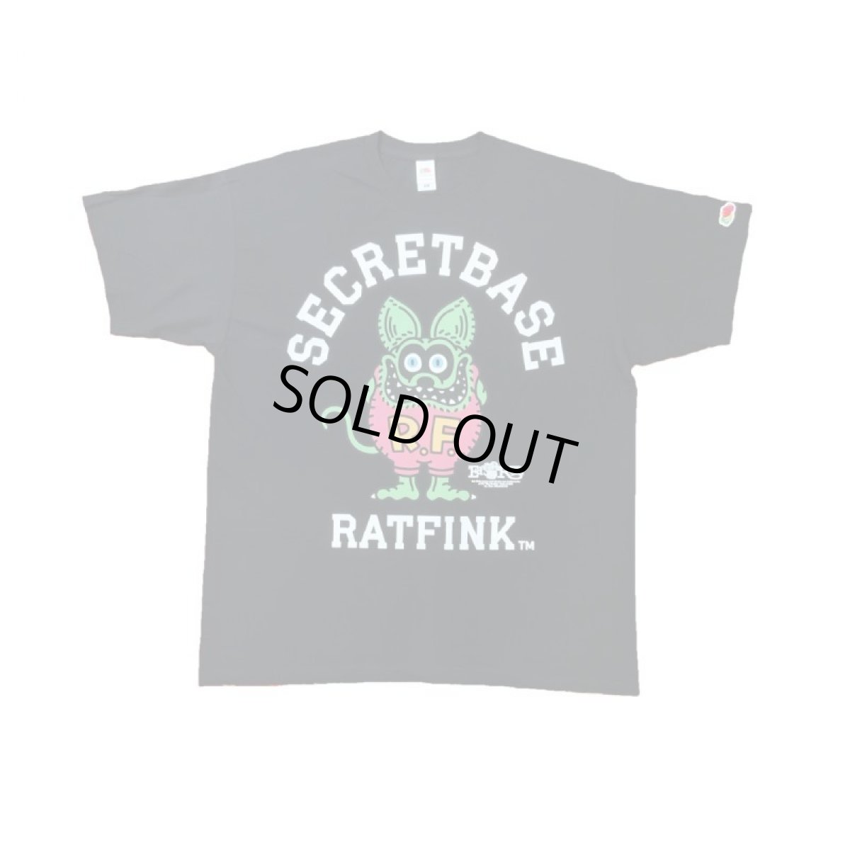 画像1: FRUIT OF THE LOOM x RAT FINK x SECRETBASE Original Designed T-shirts BLACK (1)