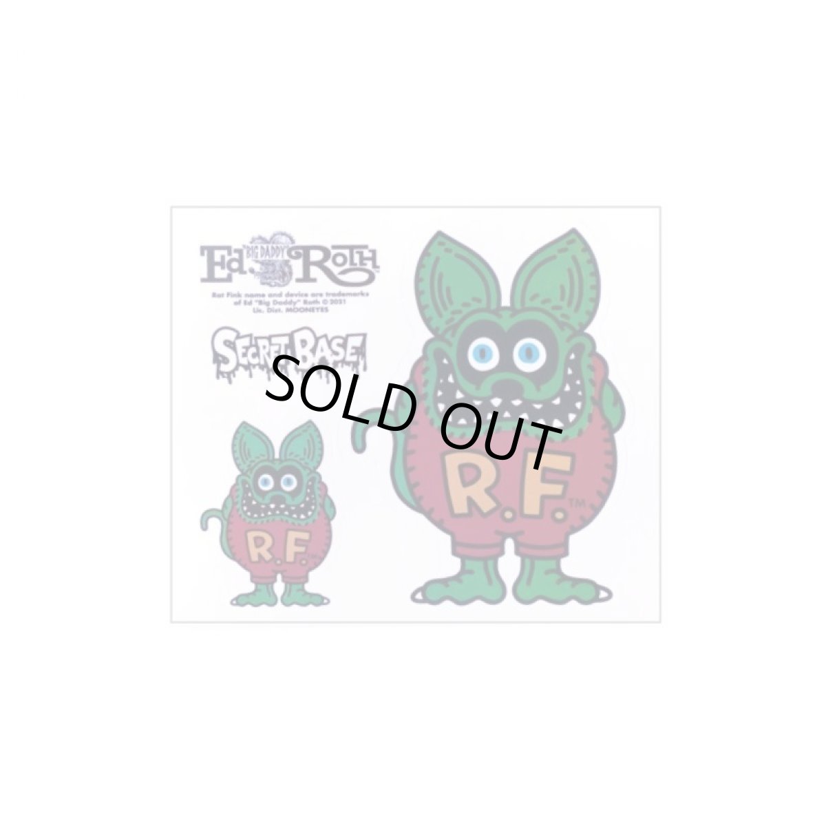 画像4: FRUIT OF THE LOOM x RAT FINK x SECRETBASE Original Designed T-shirts BLACK (4)