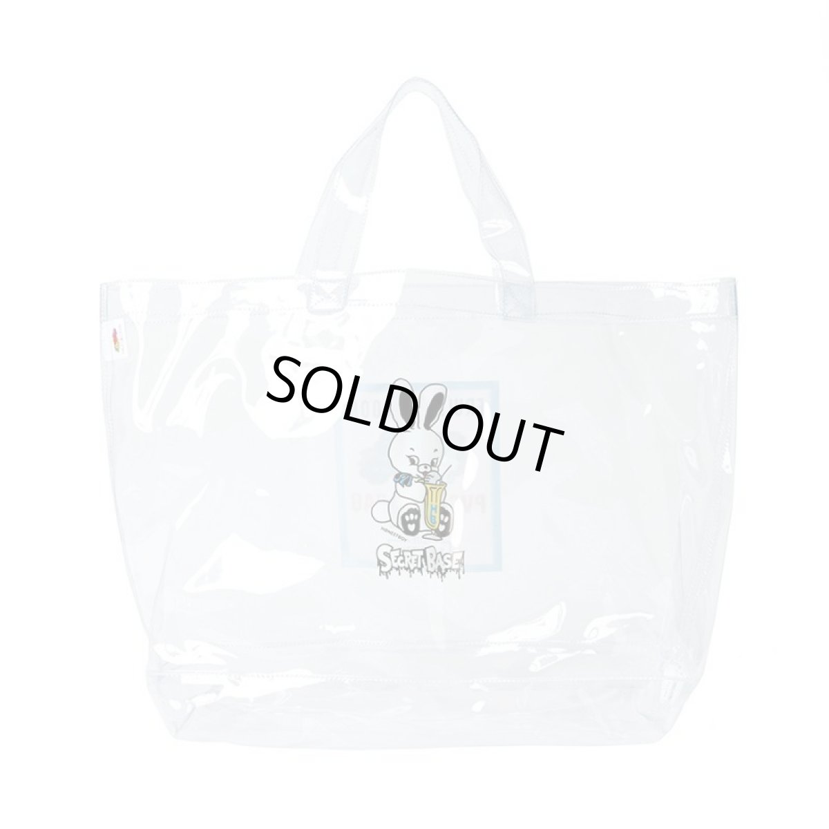 画像1: FRUIT OF THE LOOM×SECRET BASE×HONESTBOY PVC Clear Wide Tote Bag  (1)