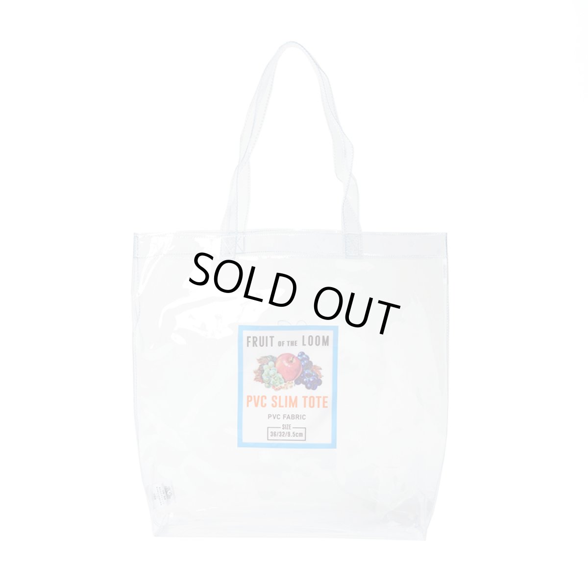 画像2: FRUIT OF THE LOOM×SECRET BASE×HONESTBOY PVC Clear Tote Bag  (2)