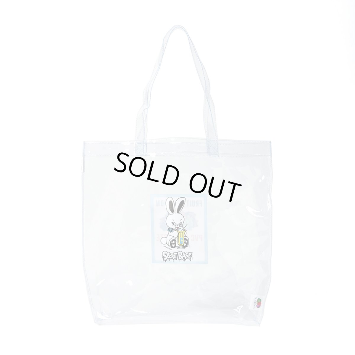 画像1: FRUIT OF THE LOOM×SECRET BASE×HONESTBOY PVC Clear Tote Bag  (1)