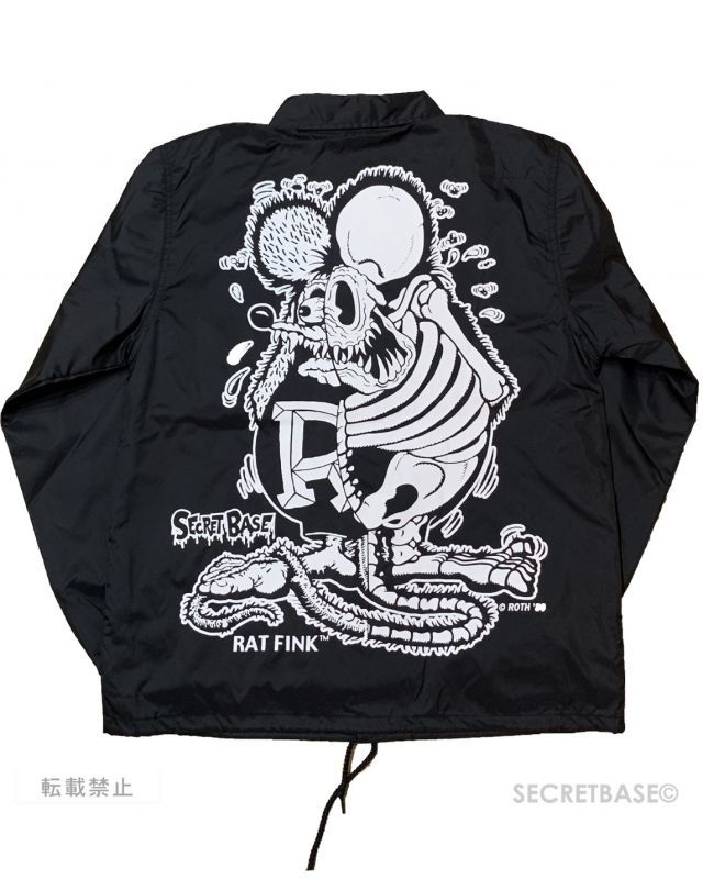 RAT FINK COACH JACKET BLACK - SECRET BASE ONLINE STORE