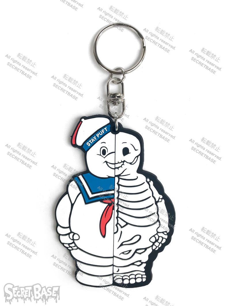 GHOSTBUSTERS MARSHMALLOW MAN XRAY RUBBER KEY HOLDER SECRET BASE