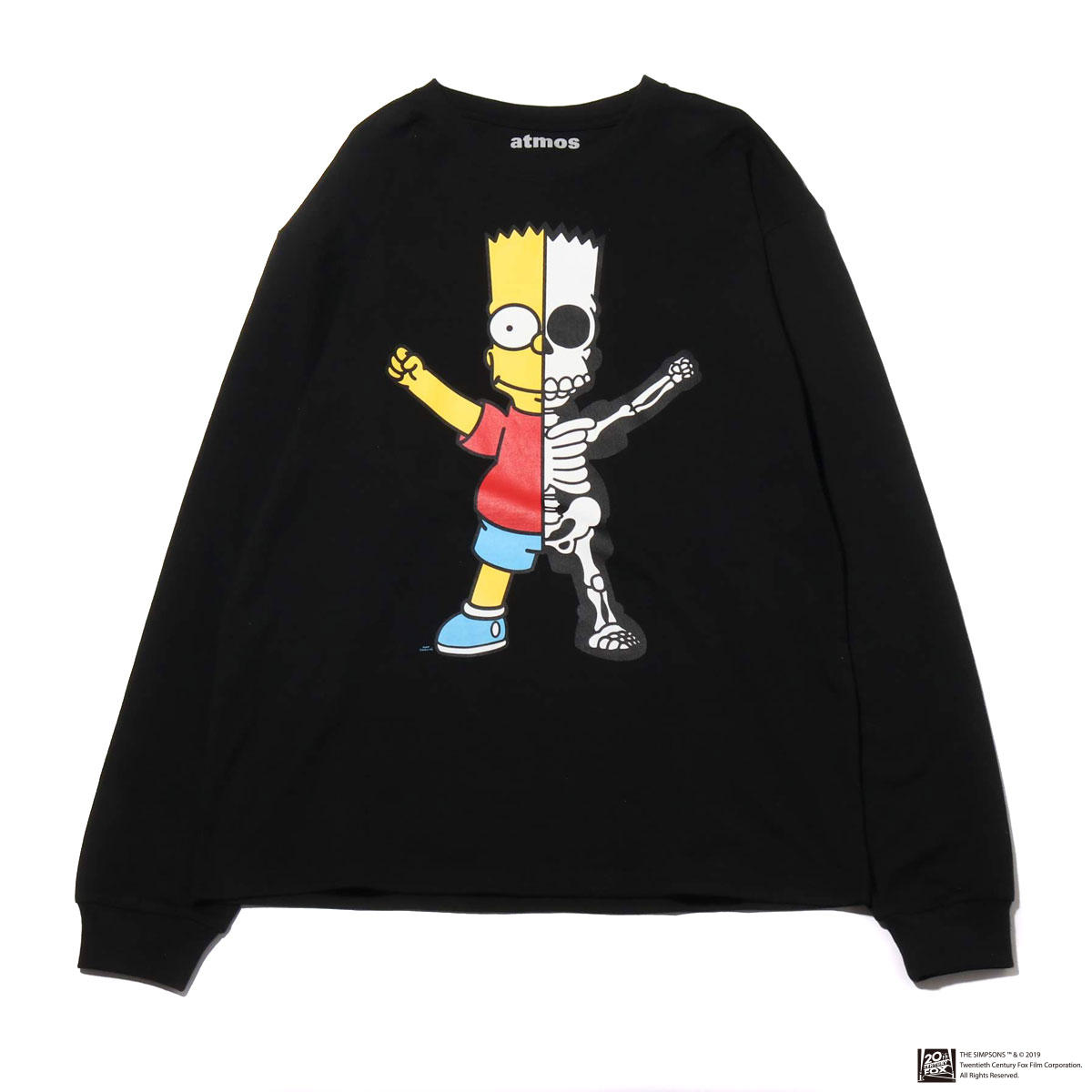 THE SIMPSONS x SECRET BASE x atmos BART X-RAY LS TEE BLACK ...