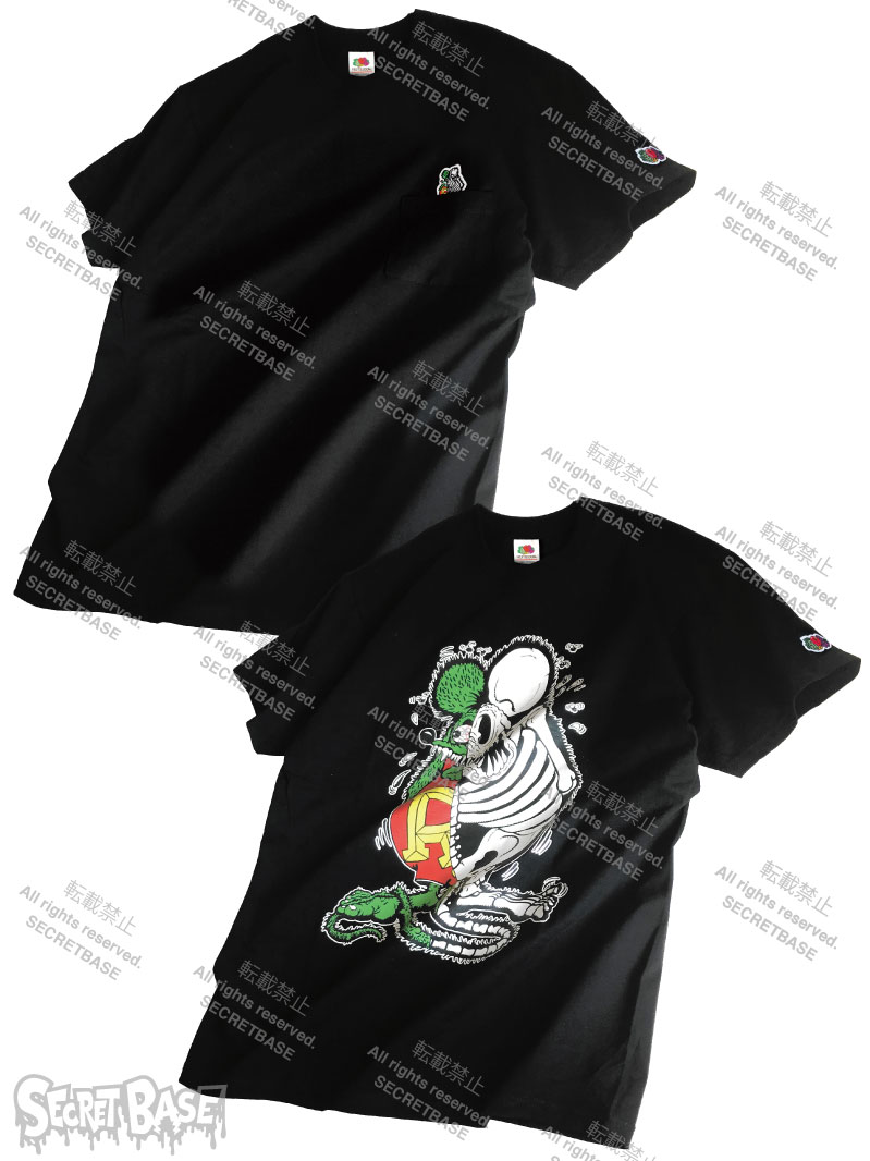 RAT FINK x FRUIT OF THE LOOM x SECRETBASE T-SHIRTS BLACK 2